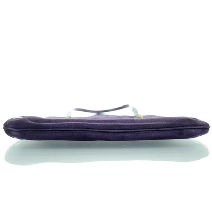 Marc Jacobs Suede and Python Trim Evening Bag Violet 3 of 8