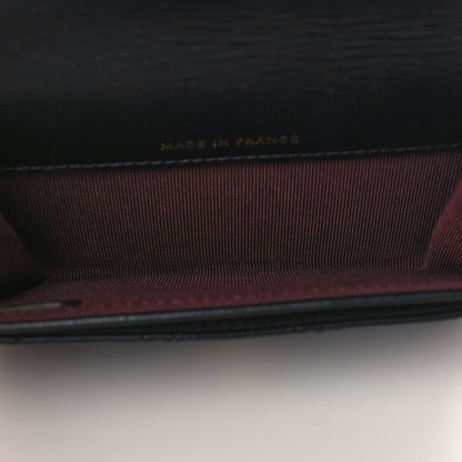 Chanel Lambskin Quilted Flap Card Holder Wallet Black 5 of 8