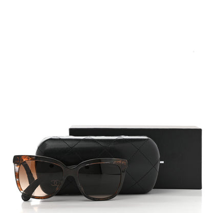 Chanel Acetate Denim Quilted CC Sunglasses 5343-A Brown 8 of 8