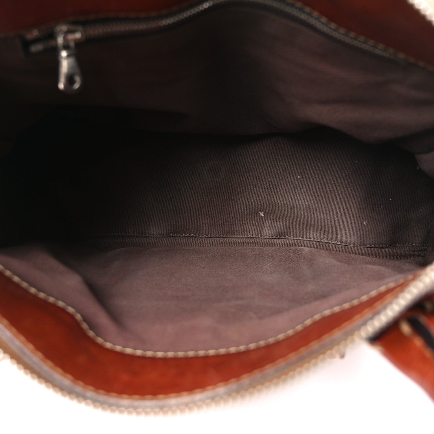Chloe Calfskin Edith Satchel Ecureil Brown 5 of 10