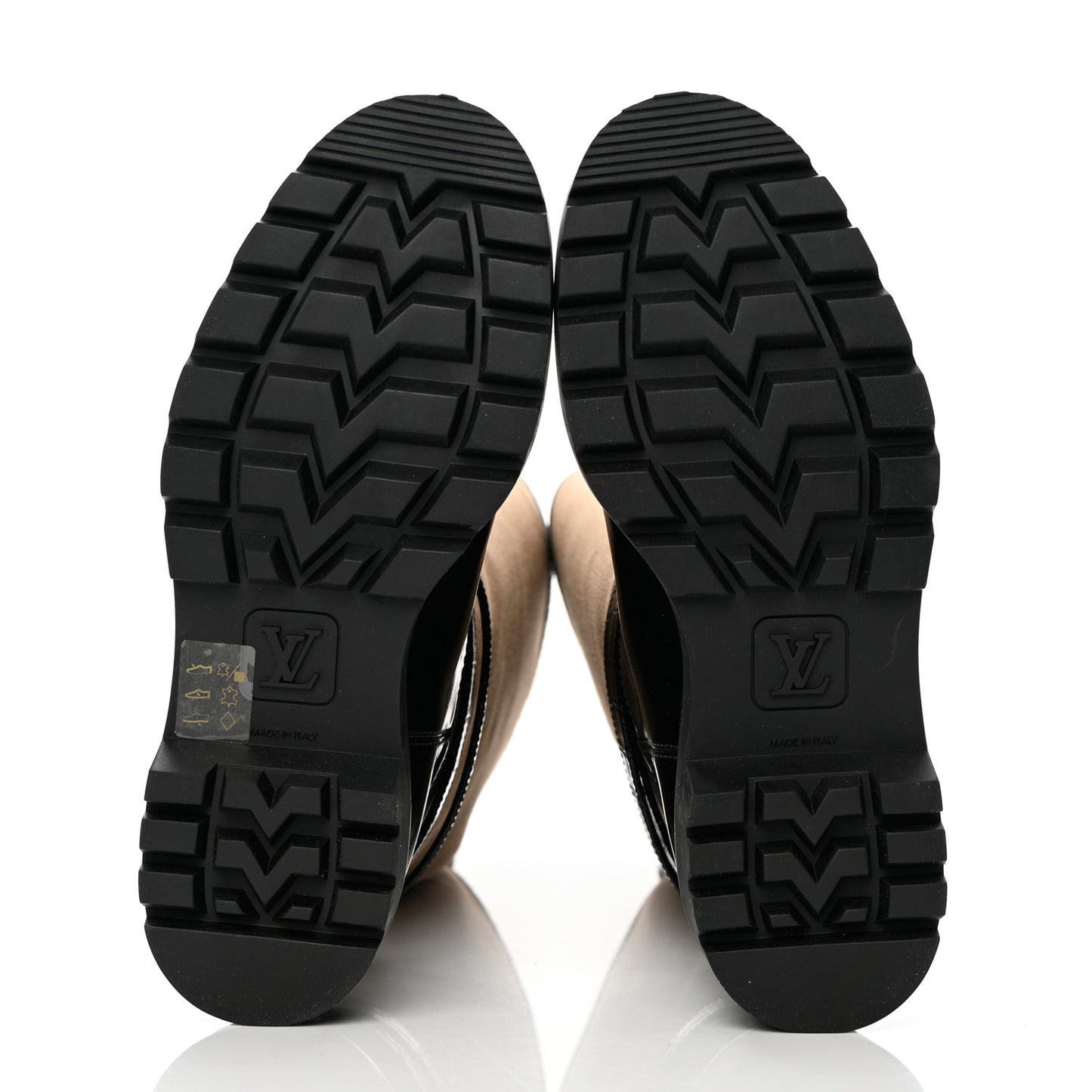 Canvas Calfskin Territory Flat High Ranger Boots 39 Khaki