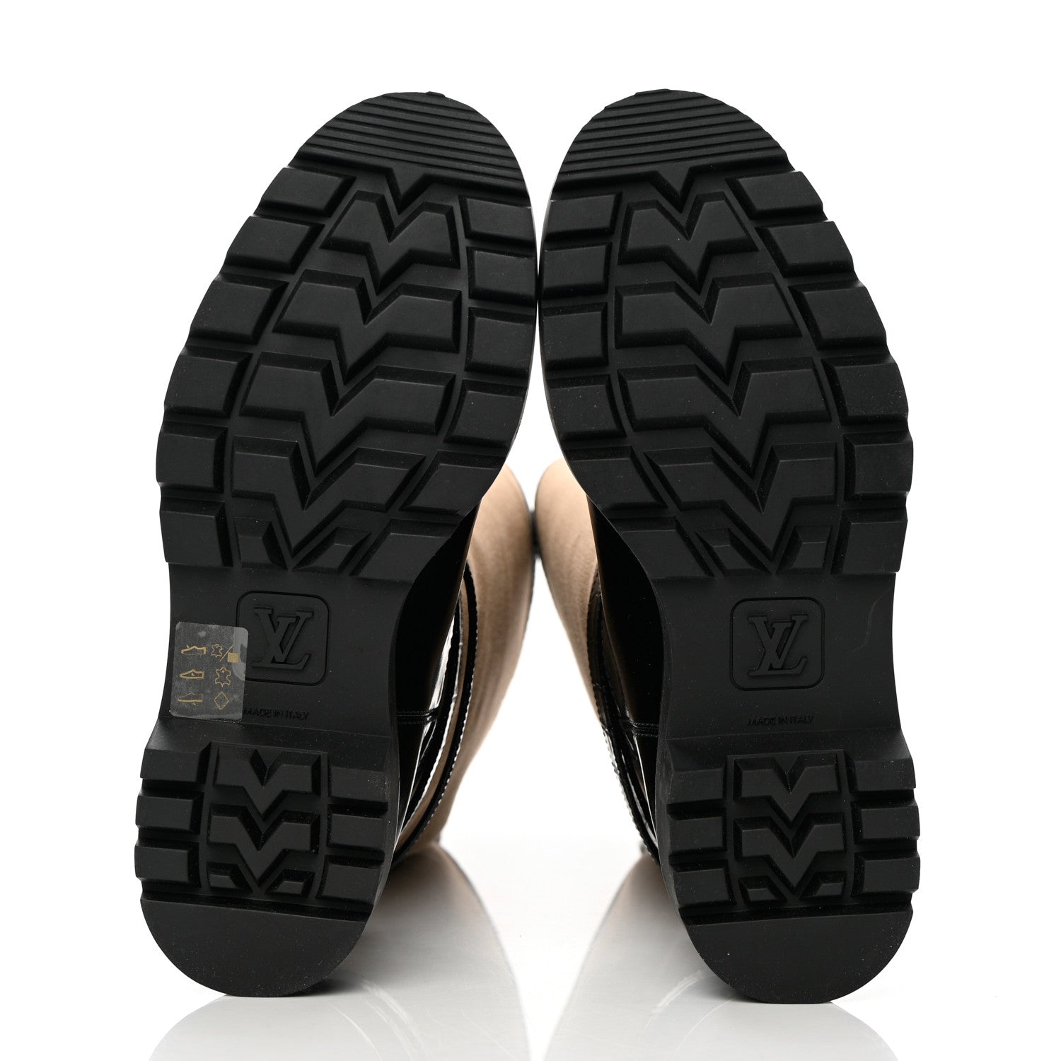 Louis Vuitton Canvas Calfskin Territory Flat High Ranger Boots 39 Khaki 9 of 14