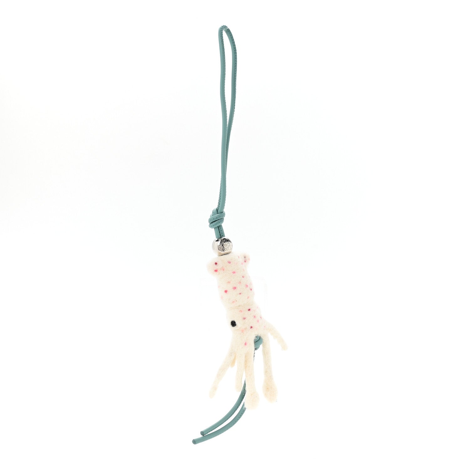 Loewe X SUNA FUJITA Felt Calfskin Squid Charm White Multicolor 1 of 5
