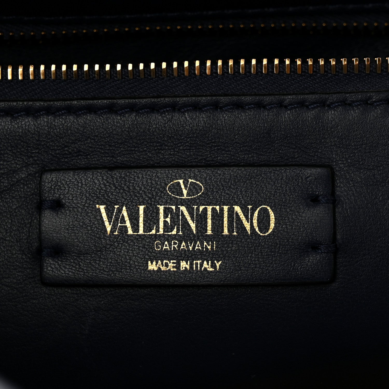 Valentino Garavani Nappa Large Roman Stud Shoulder Bag Marine 6 of 10