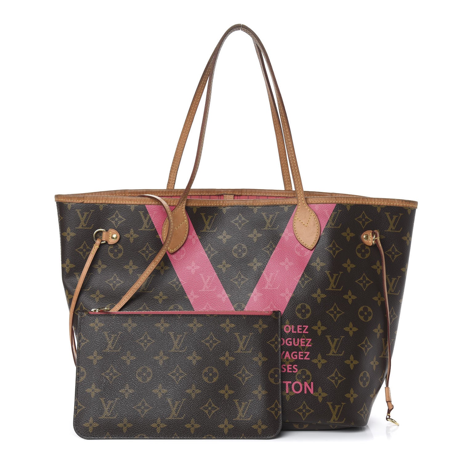 Louis Vuitton Monogram V Neverfull MM Grenade 1 of 26