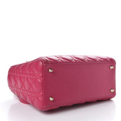 Christian Dior Lambskin Cannage Medium Lady Dior Pink 4 of 9
