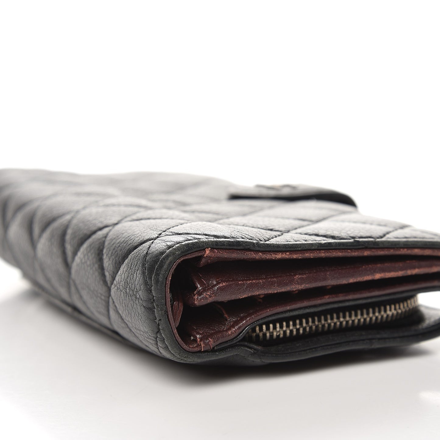 Caviar Quilted CC French Wallet Black