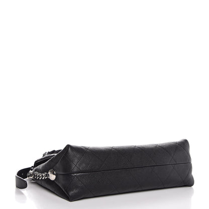 Chanel Grained Calfskin Stitched Small Braided With Style Flap Black 4 of 8