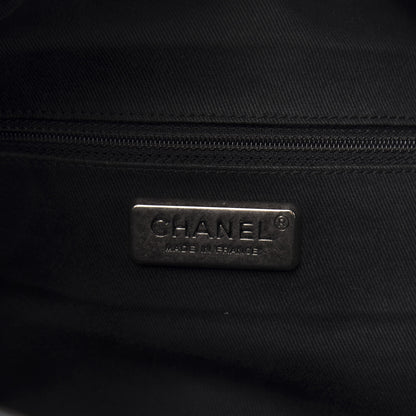Chanel Caviar Stitched Large Outdoor Hobo Black 6 of 14