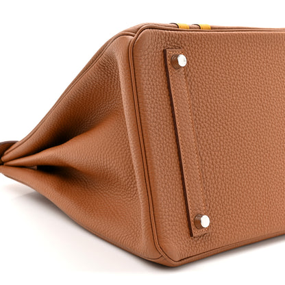 Hermes Togo Swift Officier Birkin 35 Gold Ambre 8 of 9