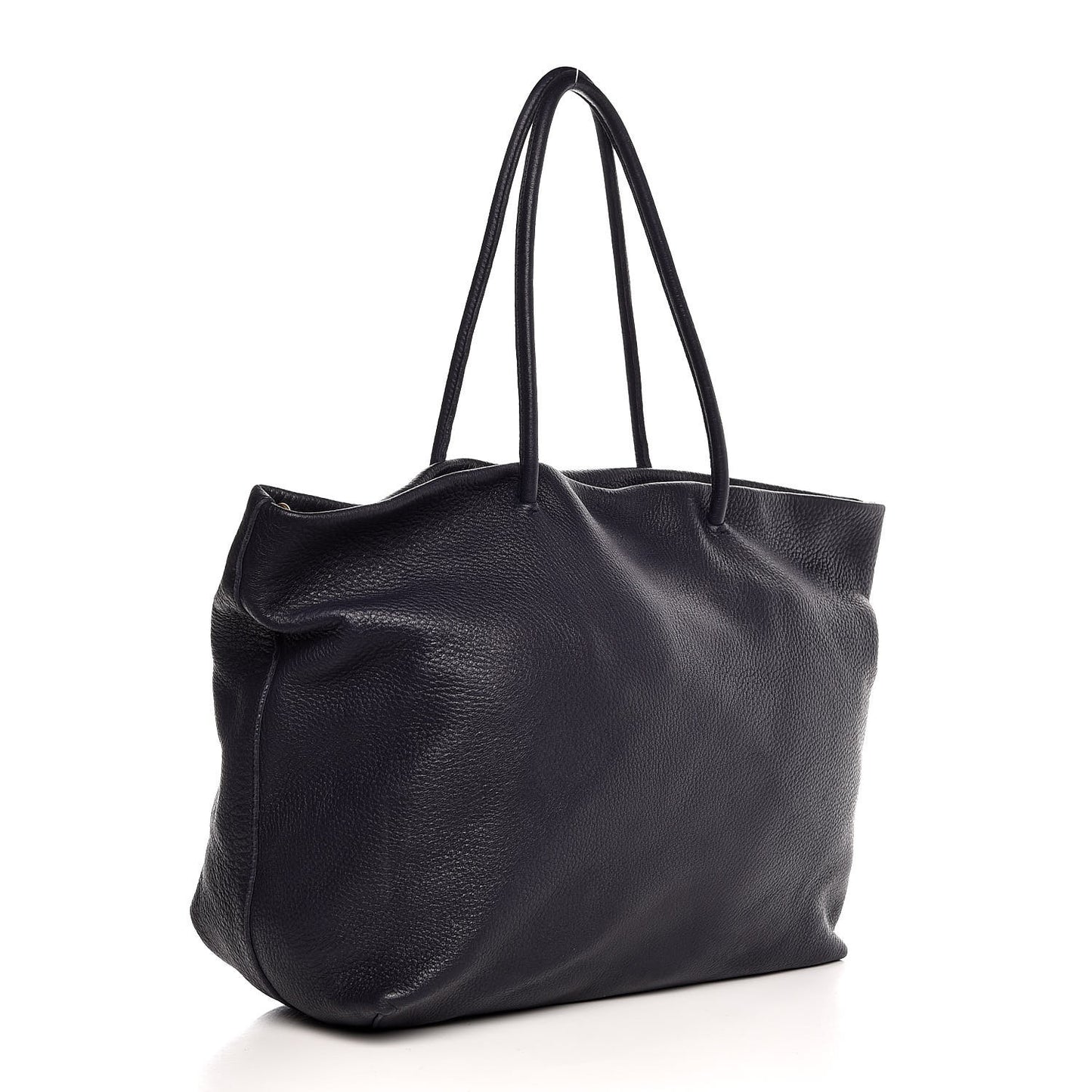 Cervo Deerskin Shopper Tote Navy