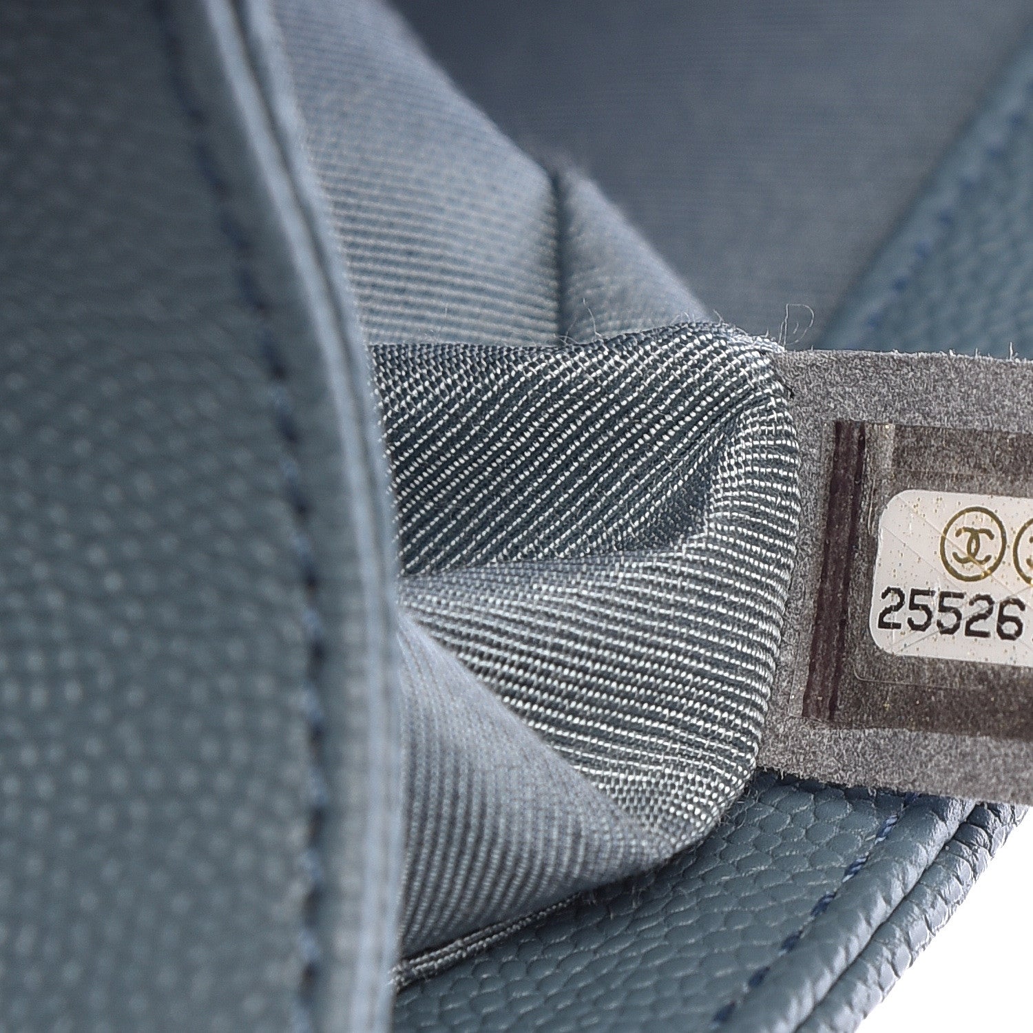 Chanel Caviar Quilted Medium Boy Flap Blue 7 of 10