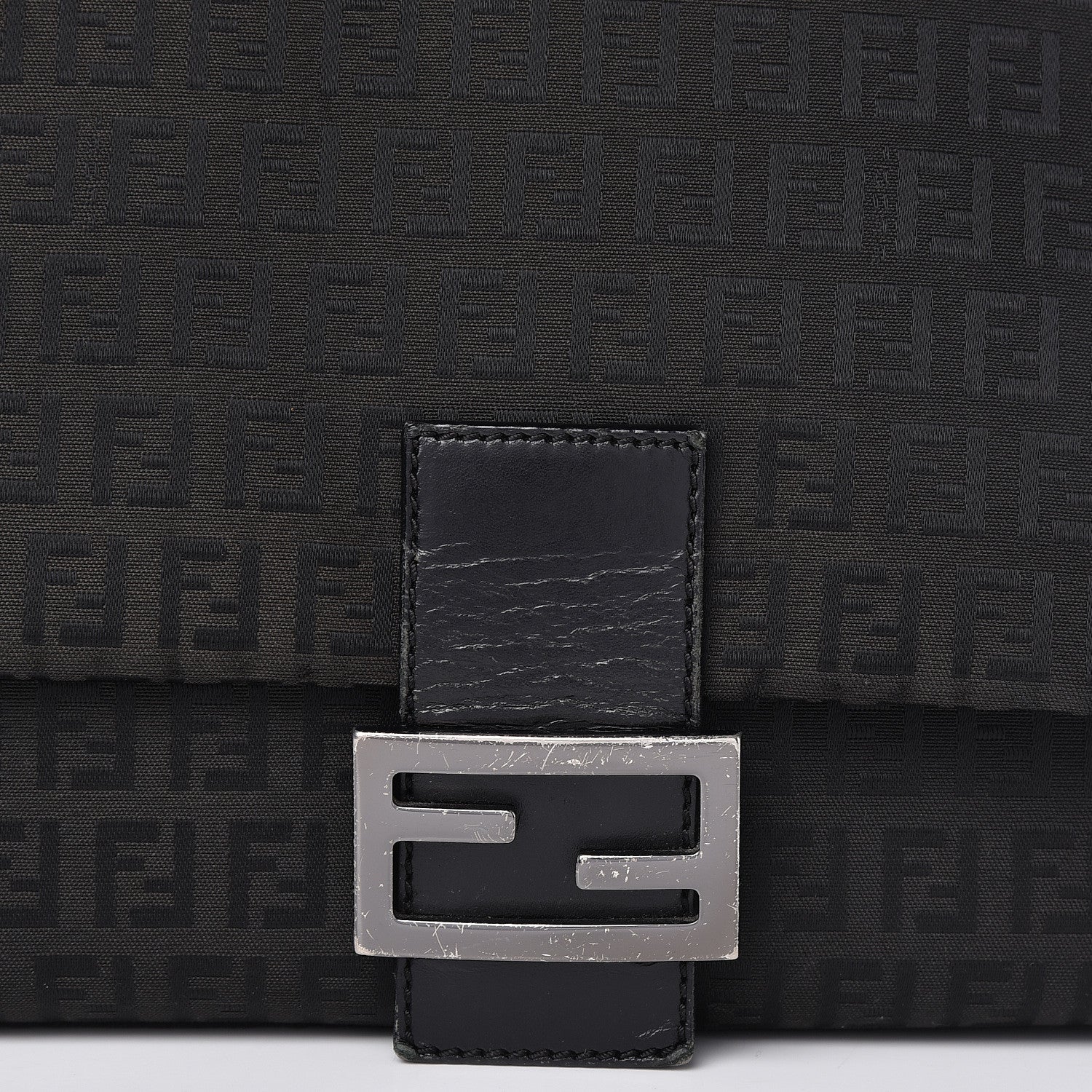 Fendi Zucchino Mama Baguette Black 8 of 17