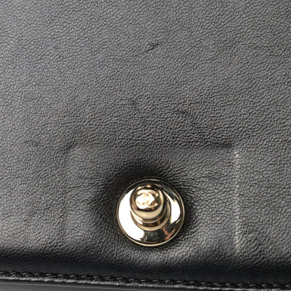 Chanel Lambskin Chevron Quilted Medium Boy Flap Black 13 of 16