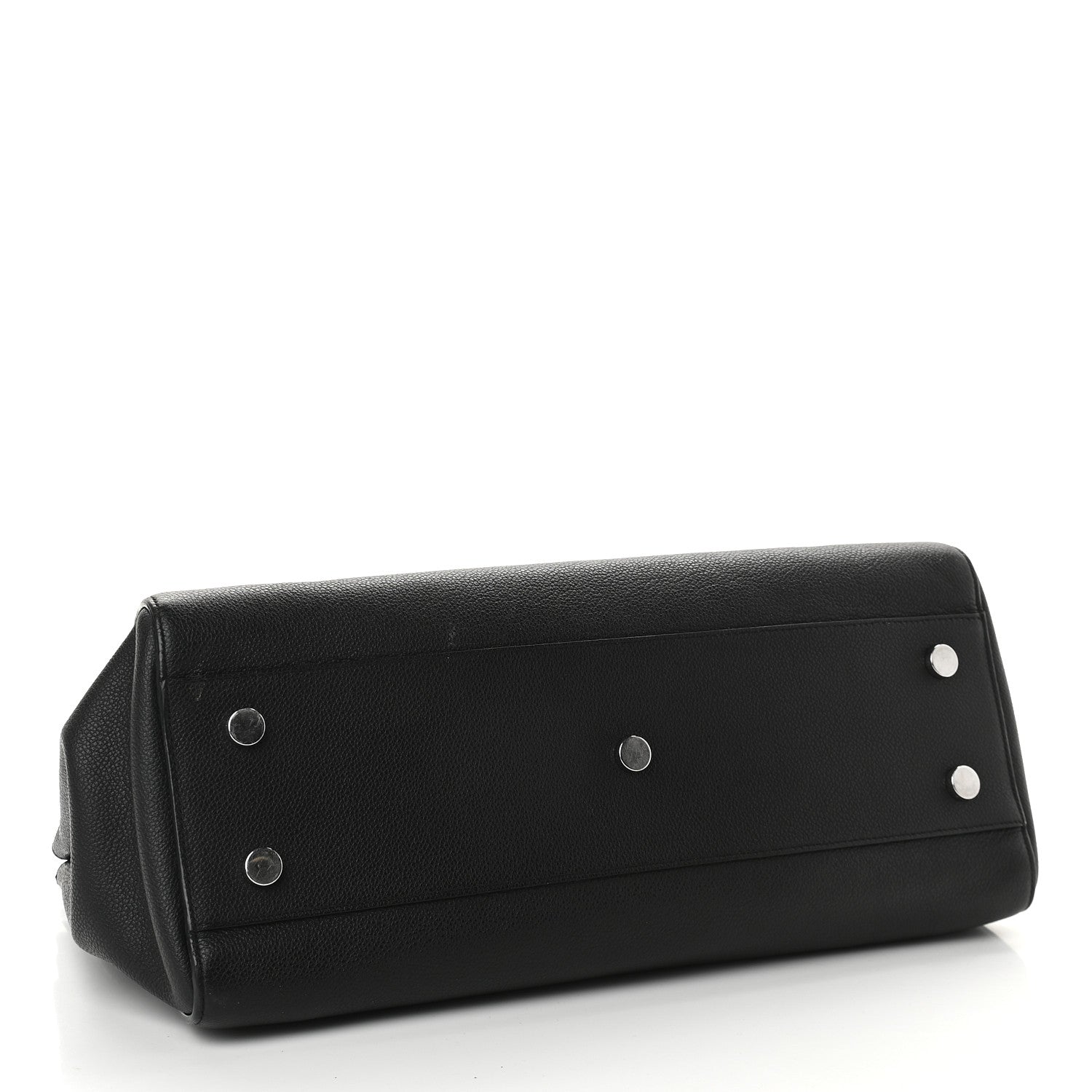 Saint Laurent Grained Calfskin Medium Cabas Rive Gauche Black 4 of 15