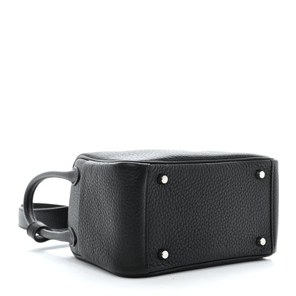 Hermes Taurillon Clemence Mini Lindy 20 Black 4 of 12