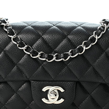 Chanel Caviar Quilted Mini Rectangular Flap Black 8 of 10