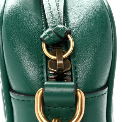 Gucci Calfskin Matelasse Small GG Marmont Chain Shoulder Bag Emerald Green 11 of 11