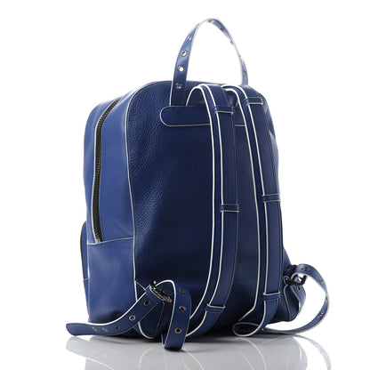 Christian Louboutin Calfskin Eyelet Aliosha Backpack Neptune 2 of 8