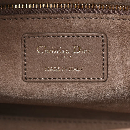 Christian Dior CHRISTIAN DIOR Lambskin Cannage Medium Lady Dior Warm Taupe 6 of 12