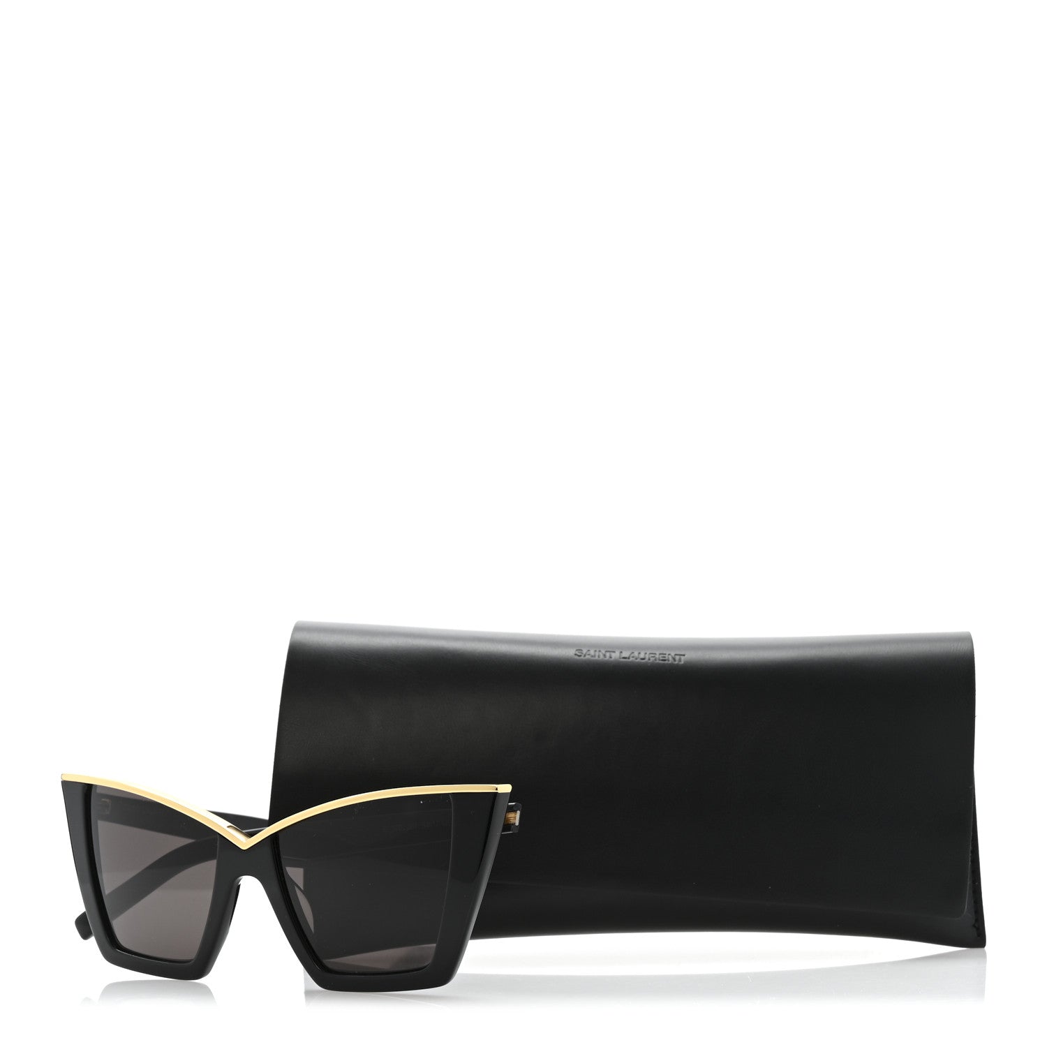 Saint Laurent Cat Eye Kate Sunglasses Black 8 of 8