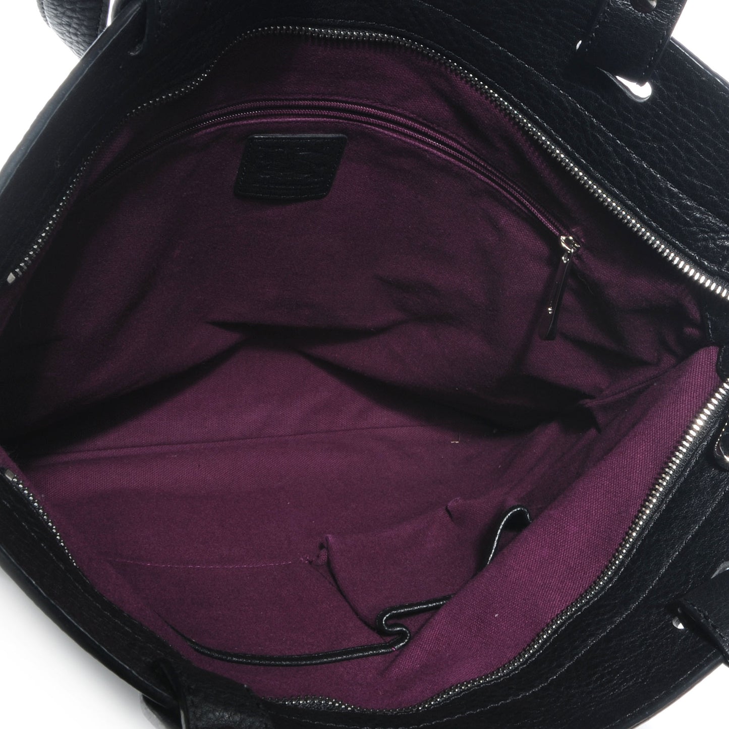 Canvas Check Large Tote Black