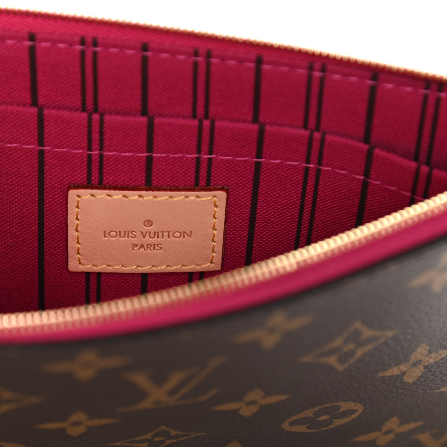 Louis Vuitton Monogram Neverfull MM GM Pochette Pivoine 5 of 8