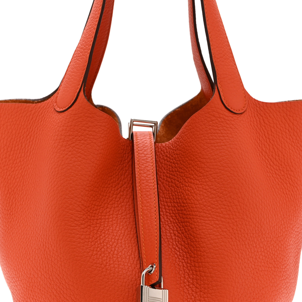 Taurillon Clemence Picotin Lock 22 MM Orange