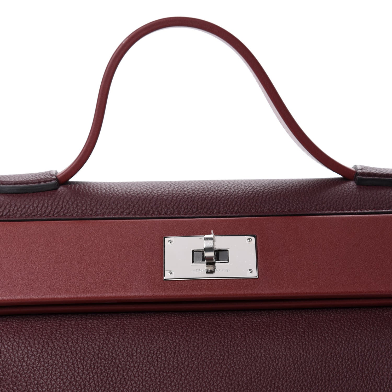 Hermes Togo Swift 24/24 35 Bordeaux Rouge H 12 of 13