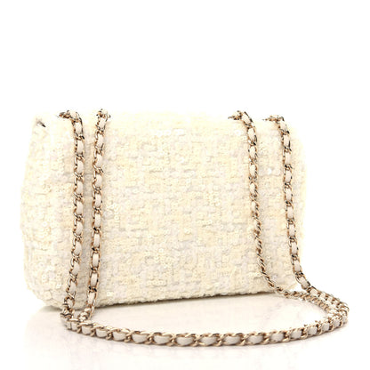 Chanel Sequin Mini Rectangular Flap White 3 of 11