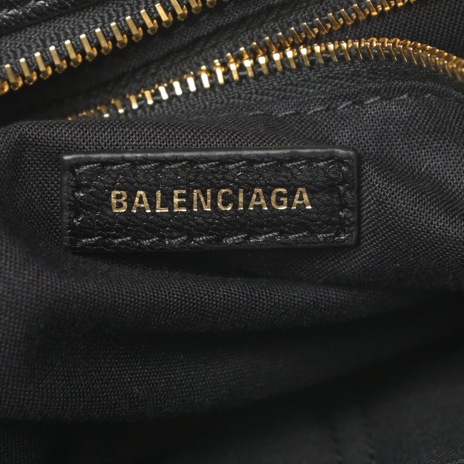 Balenciaga Chevre Gold Metallic Edge Hardware City Black 6 of 14