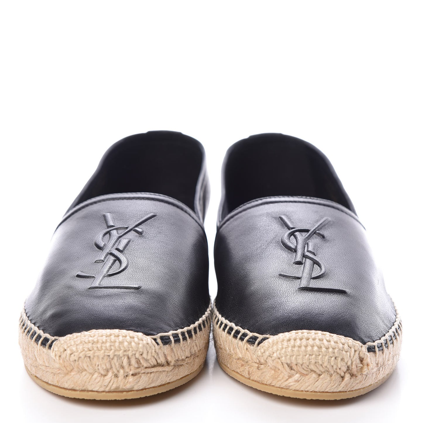 Calfskin Monogram Espadrilles 39 Black