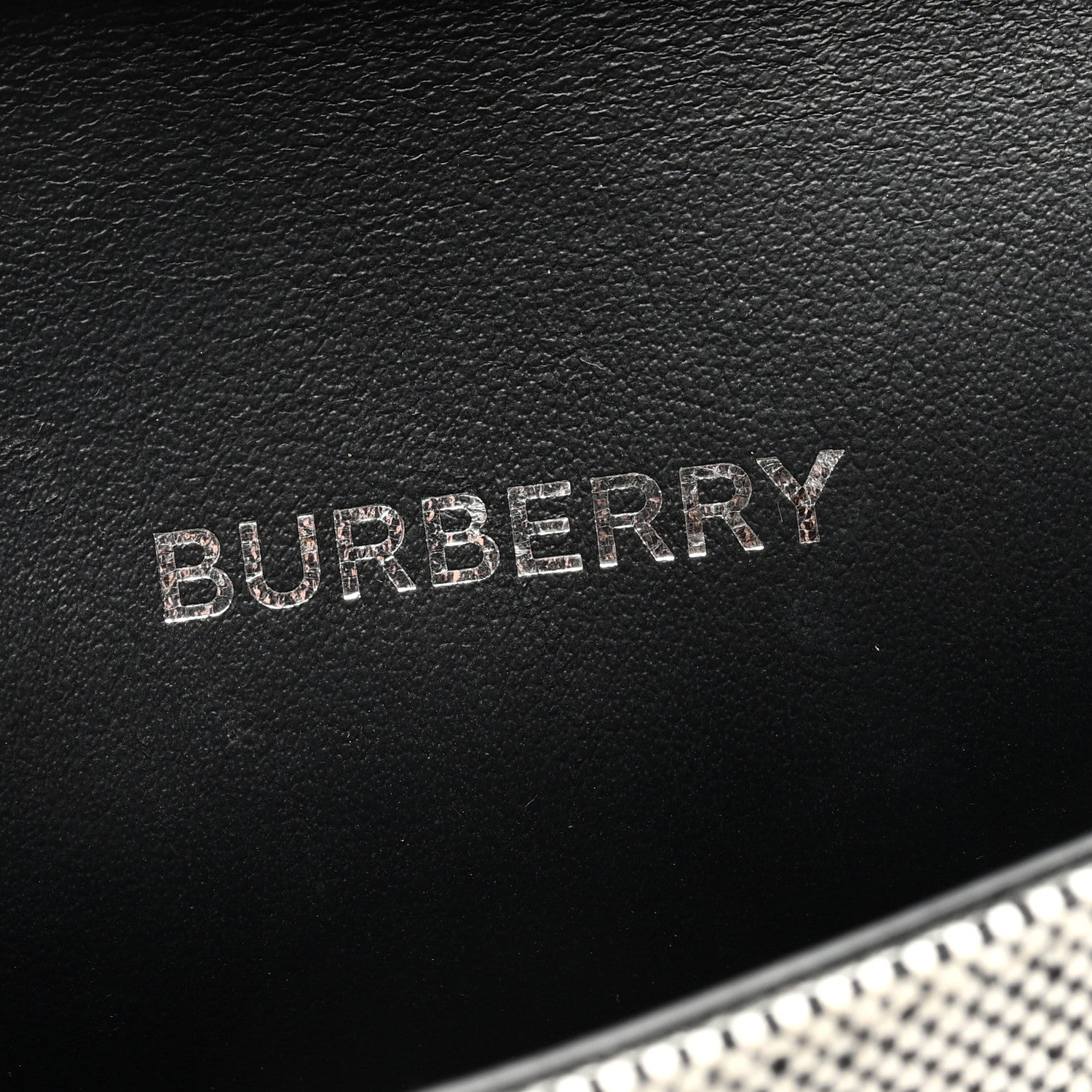 Burberry Cotton Canvas Calfskin Two Tone Phone Case Black 6 of 9