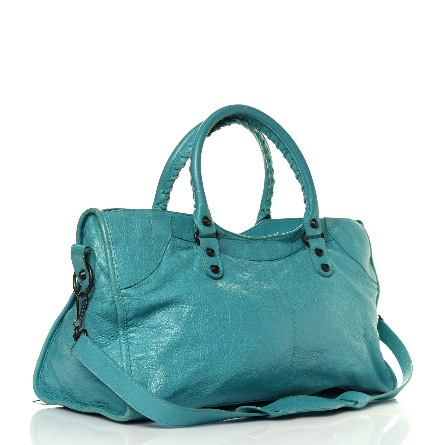 Balenciaga Agneau Classic Hardware Part Time Bleu Tropical 2 of 7