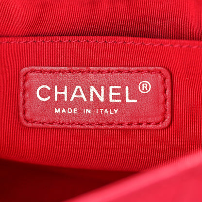Chanel Lambskin Quilted Valentine Charms Medium Flap Red 6 of 12