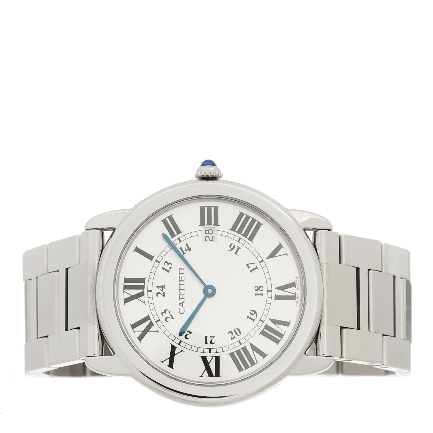 Cartier Stainless Steel 36mm Ronde Solo Quartz Watch 2 of 4
