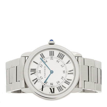 Cartier Stainless Steel 36mm Ronde Solo Quartz Watch 2 of 4