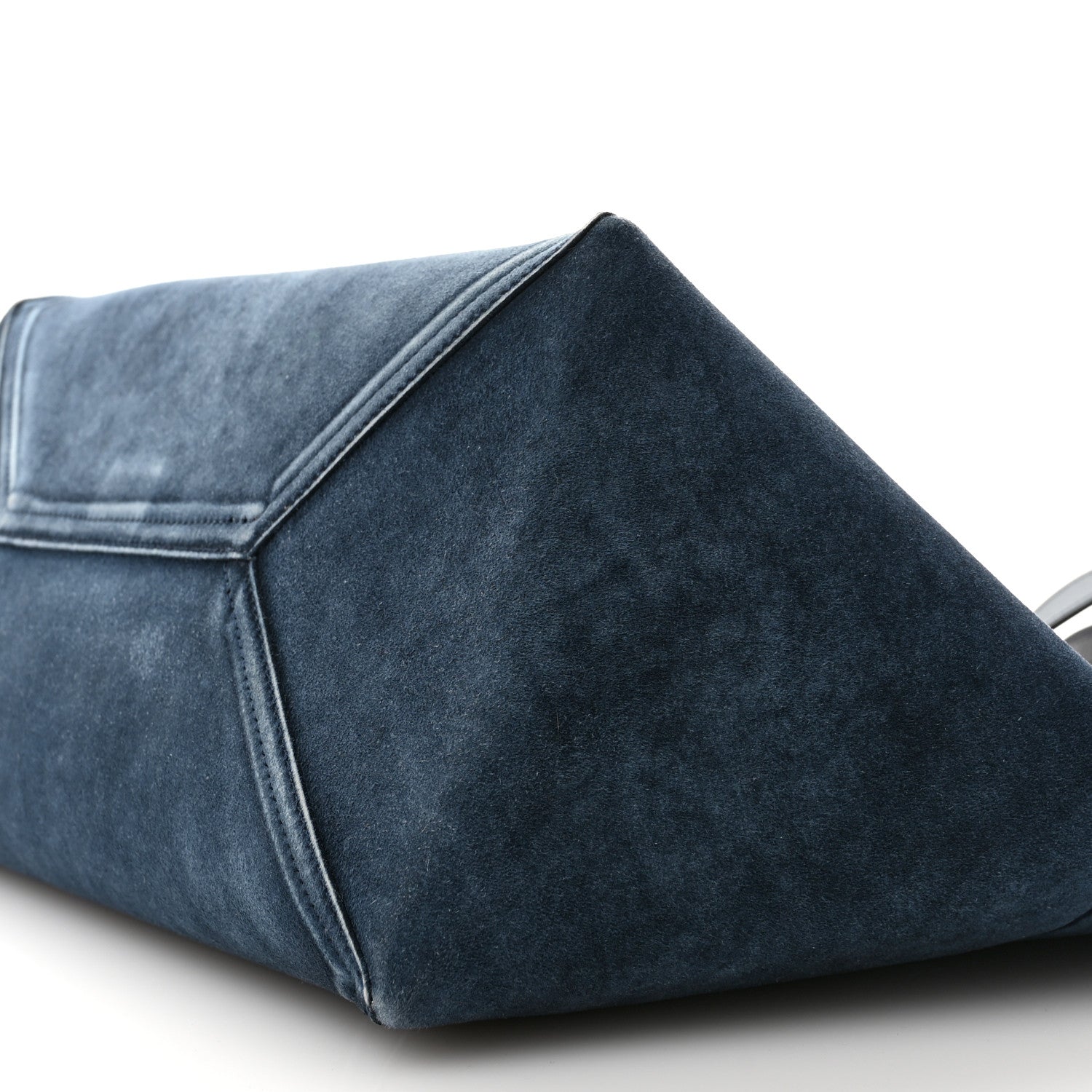 Loewe Suede Large Puzzle Fold Tote Denim 10 of 10