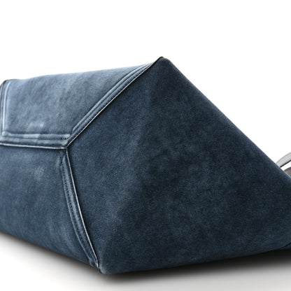 Loewe Suede Large Puzzle Fold Tote Denim 10 of 10