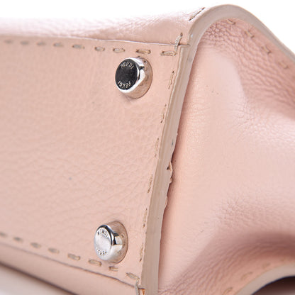 Fendi Cuoio Romano Selleria Bi-Color Medium Peekaboo Iconic Satchel Rosa Plaster Pesca 45 of 45