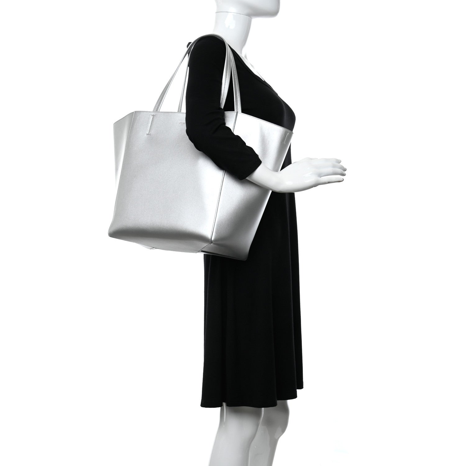 Celine Metallic Calfskin Horizontal Cabas Phantom 1 of 14