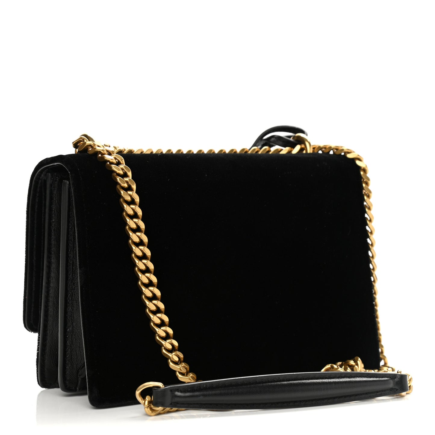 Velvet Small Monogram Sunset Black
