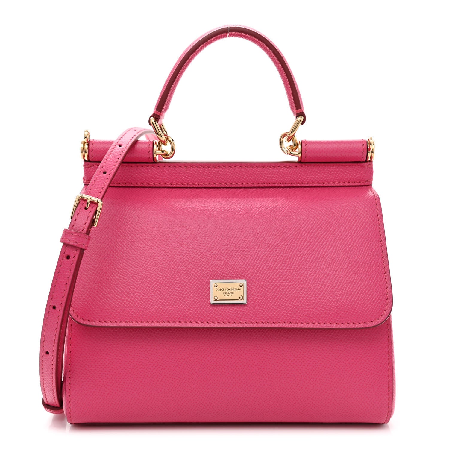 Dolce & Gabbana Dauphine Small Miss Sicily Satchel Pink 1 of 8
