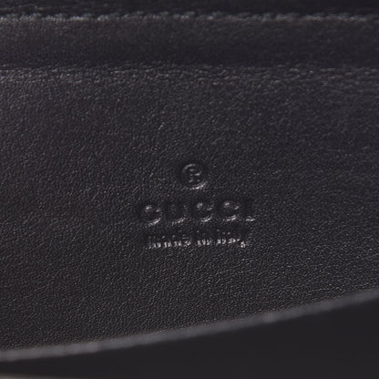 Gucci Guccissima Zip Around Card Case Black 6 of 7
