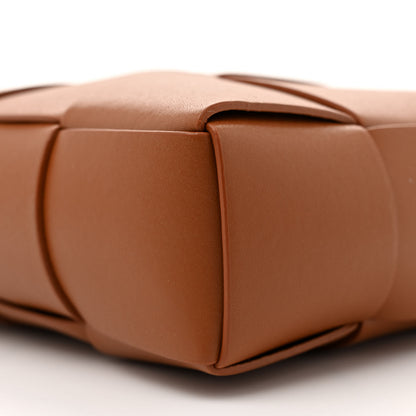 Bottega Veneta Lambskin Maxi Intrecciato Cassette Camera Bag Caramel 9 of 10