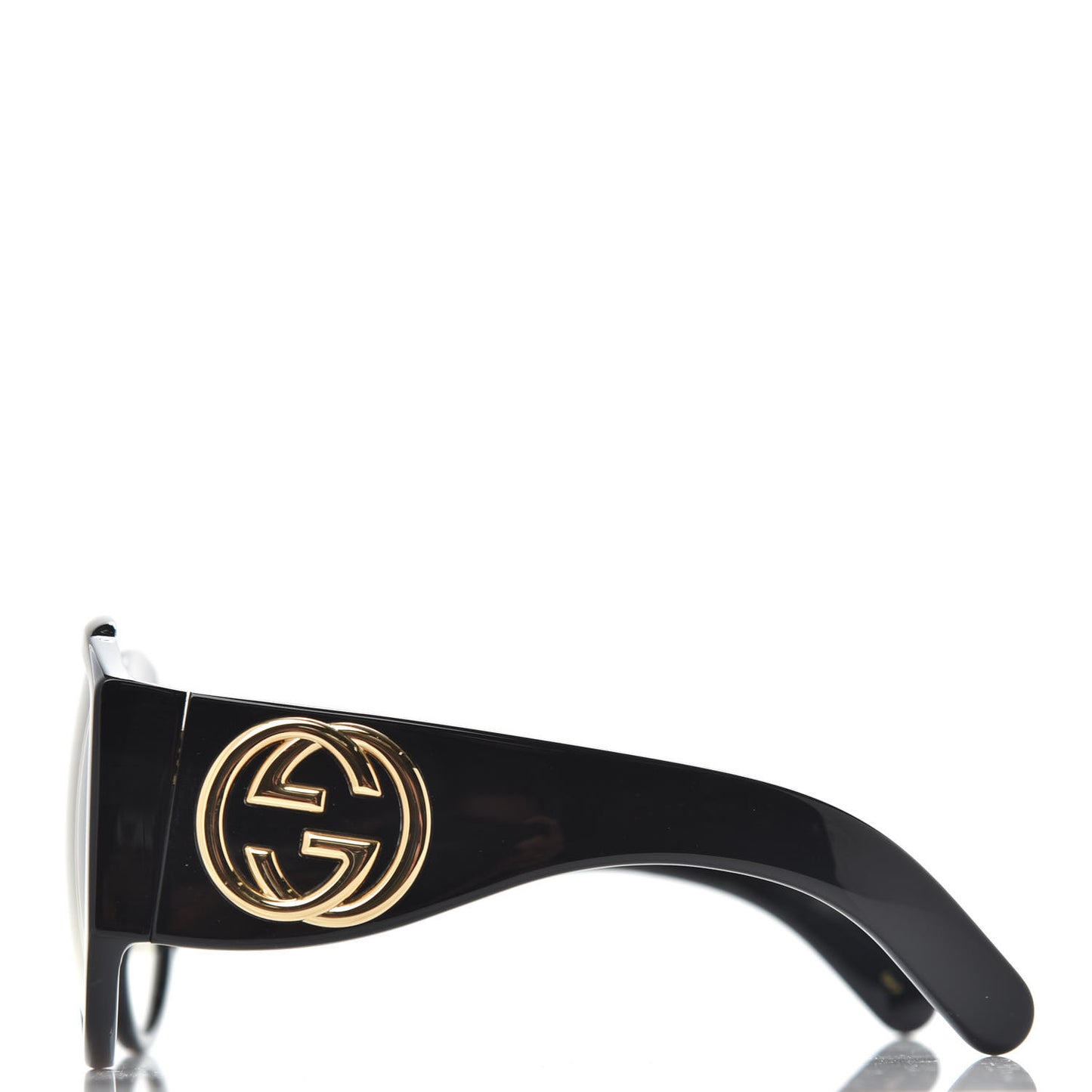 Acetate Oversized Interlocking GG0151S Sunglasses Black