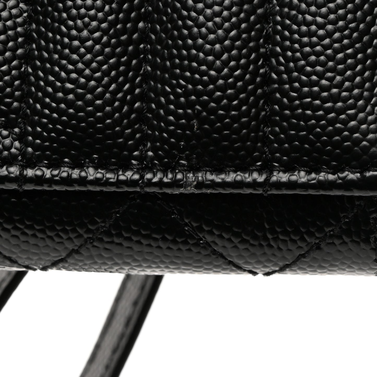 Grain De Poudre Textured Mixed Matelasse Triquilt Monogram Clutch Black