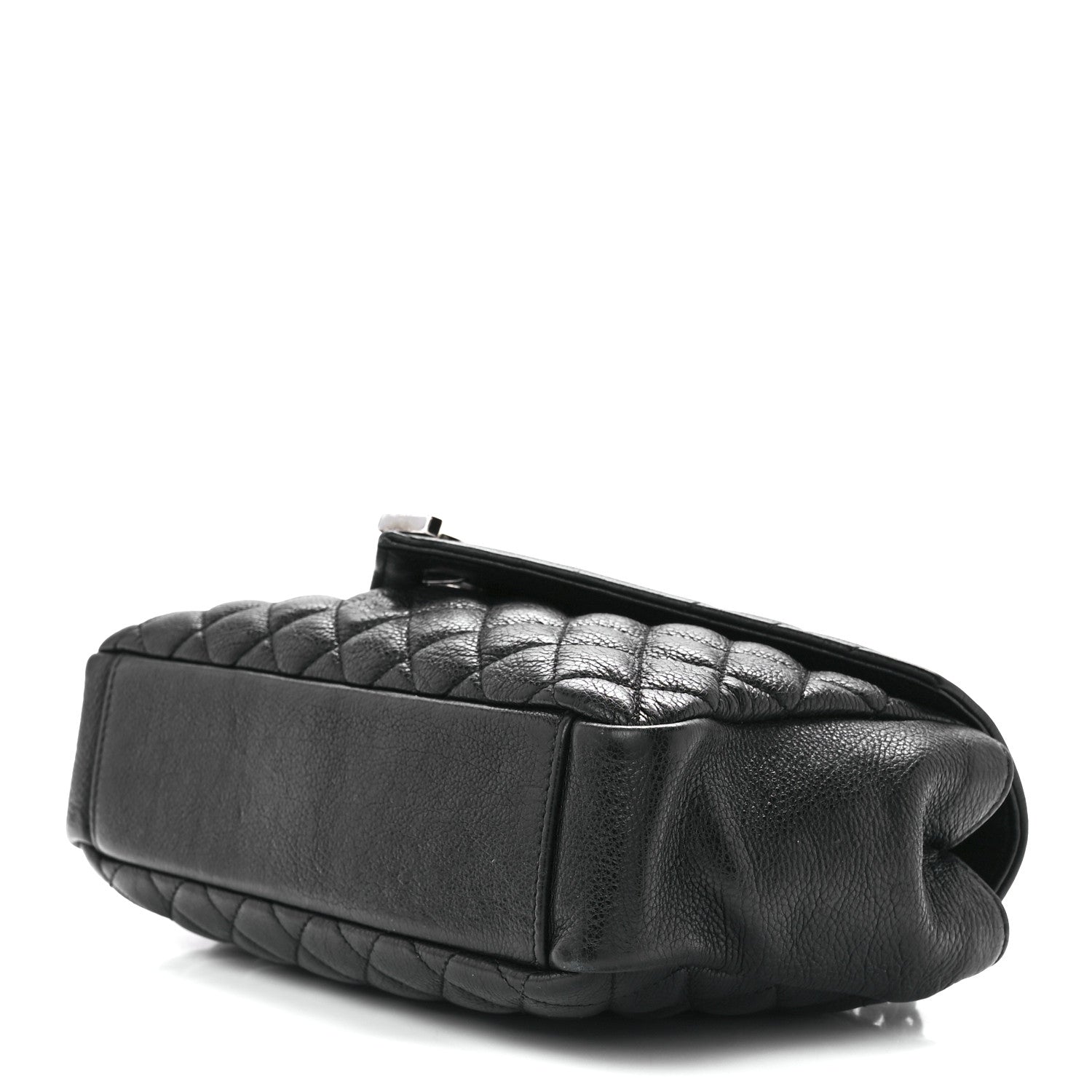 Saint Laurent Sheepskin Tri-Quilt Monogram Medium College Bag Black 10 of 12