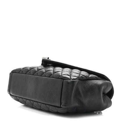 Saint Laurent Sheepskin Tri-Quilt Monogram Medium College Bag Black 10 of 12