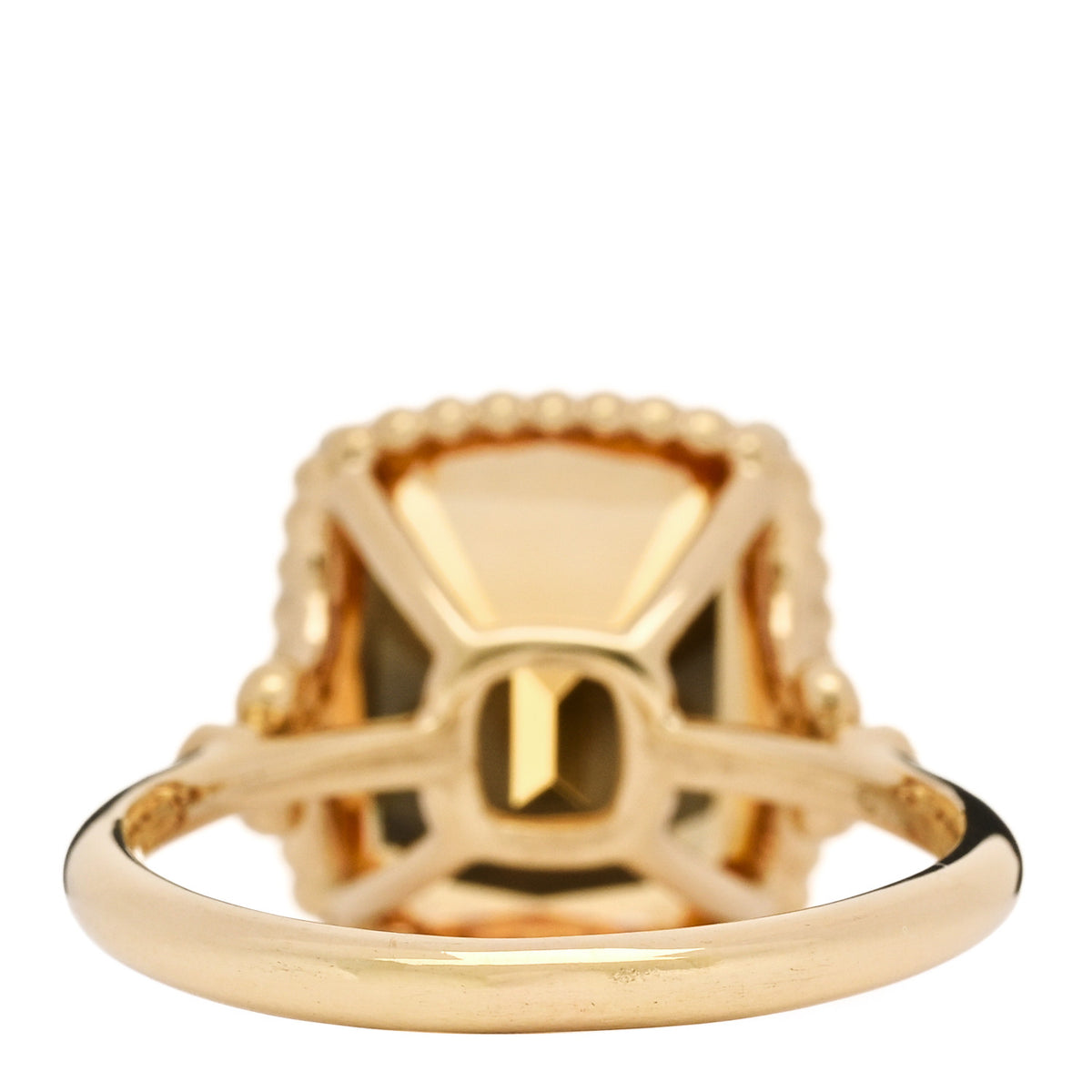 Tiffany 18K Yellow Gold Diamond Citrine Sparklers Cocktail Ring 56 7.5 4 of 6
